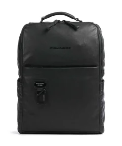 Harper Laptop-Rucksack 15″ fein genarbtes Rindsleder schwarz
