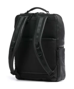 Harper Laptop-Rucksack 15″ fein genarbtes Rindsleder schwarz