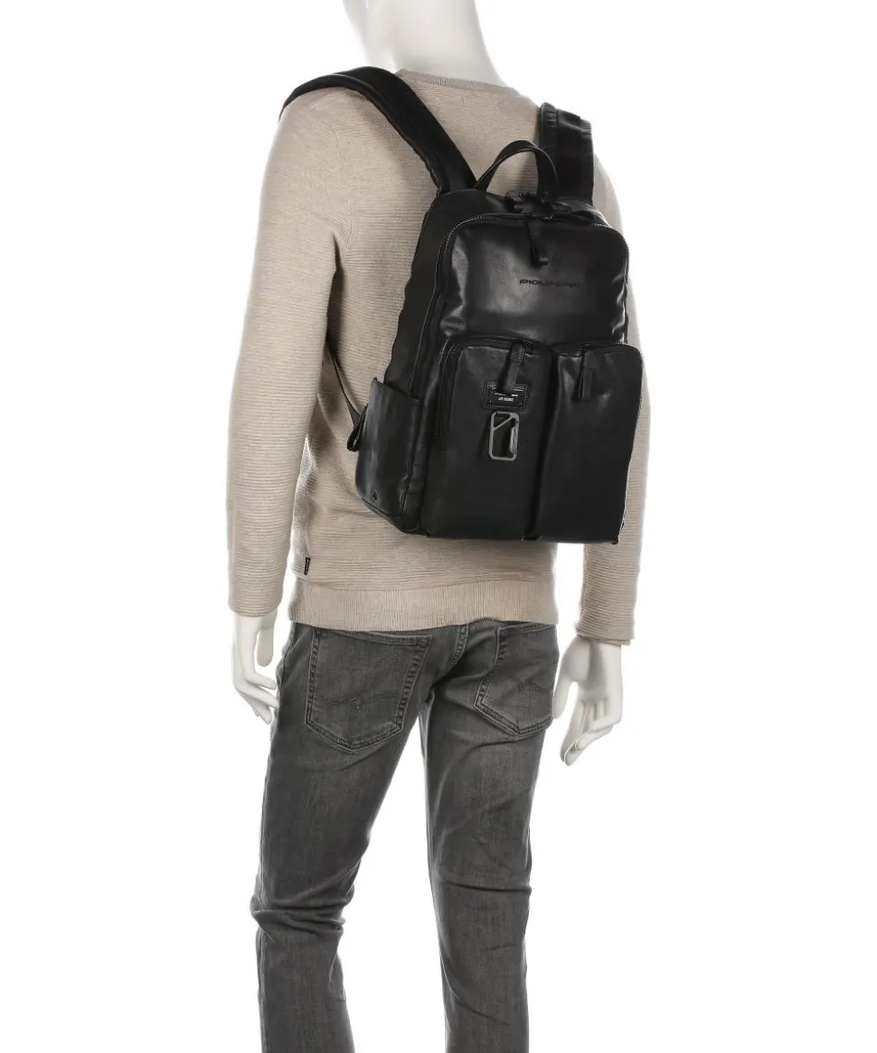 Harper Laptop-Rucksack 13″ Leder schwarz
