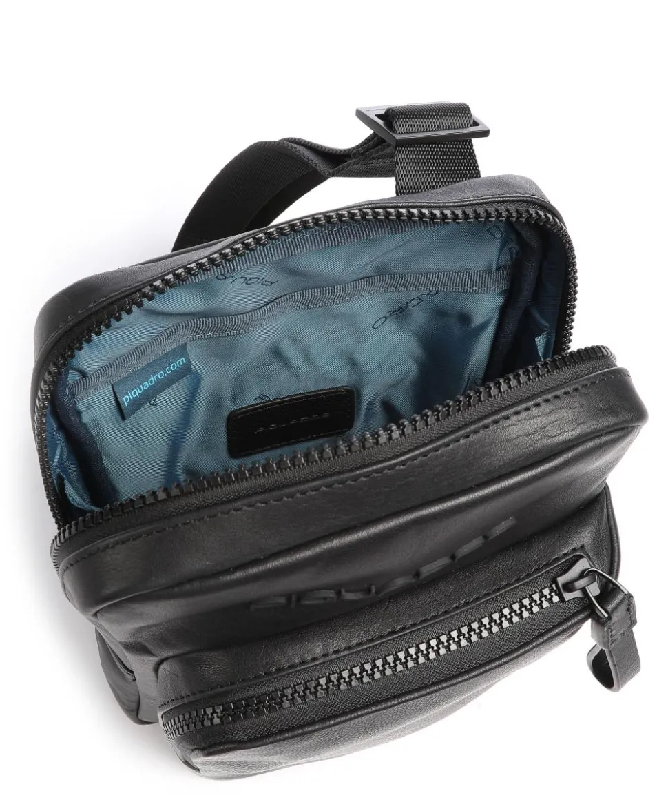 Harper Umhängetasche fein genarbtes Leder schwarz