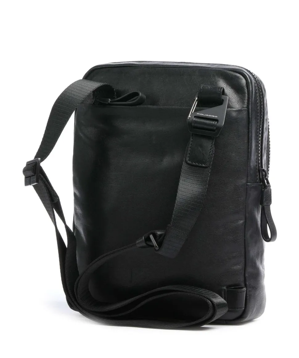 Harper Umhängetasche fein genarbtes Leder schwarz