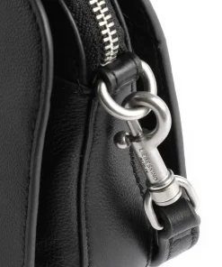 Harris Luka Umhängetasche genarbtes Leder schwarz