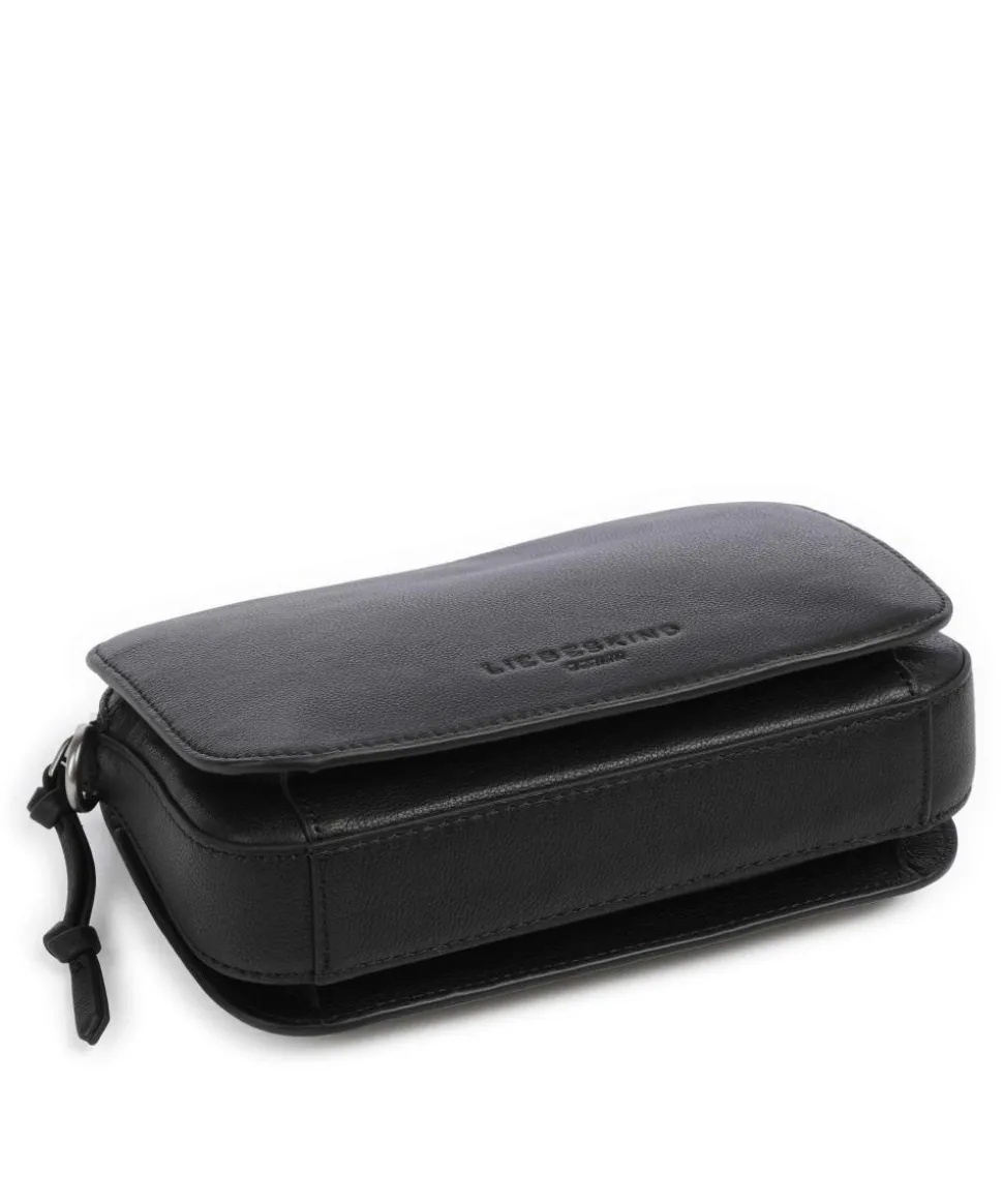 Harris Luka Umhängetasche genarbtes Leder schwarz