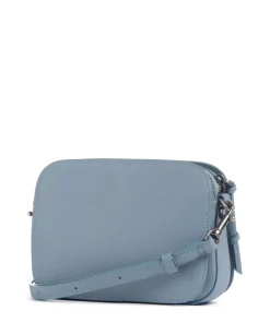 Harris Luka Umhängetasche genarbtes Leder blaugrau