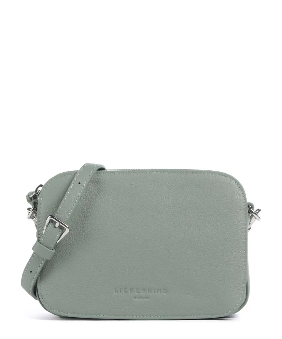 Harris Luka Umhängetasche genarbtes Leder grünblau