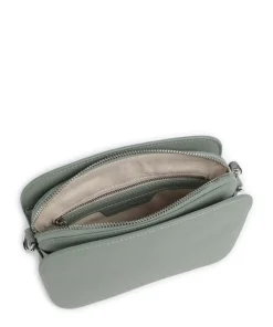 Harris Luka Umhängetasche genarbtes Leder grünblau