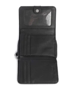 Harris Pablita Geldbörse genarbtes Leder schwarz