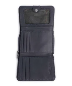 Harris Pablita Geldbörse genarbtes Leder dunkelblau