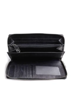 Havana RFID Geldbörse glattes Leder navy