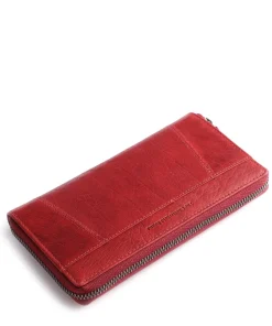 Havana RFID Geldbörse glattes Leder dunkelrot