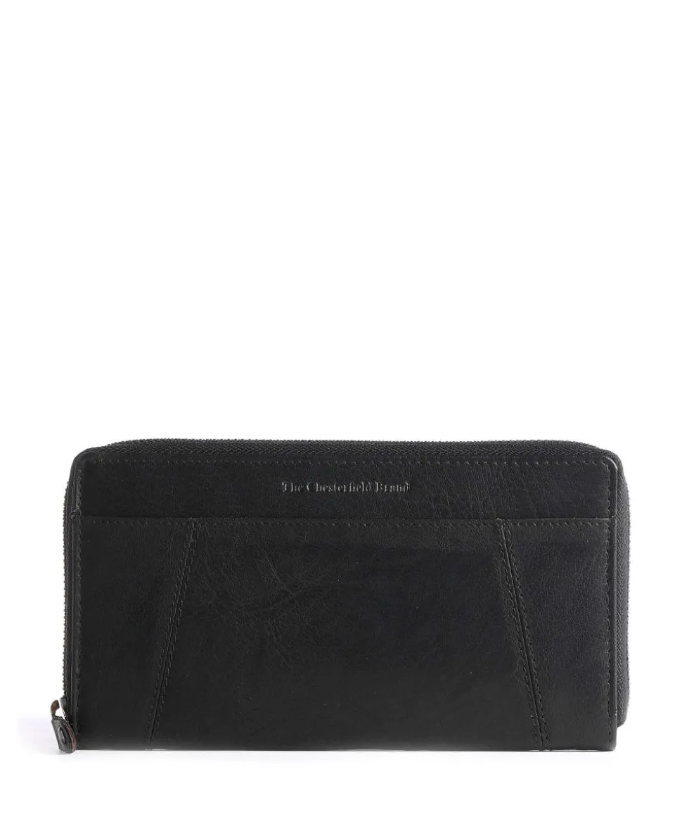 Havana RFID Geldbörse glattes Leder schwarz