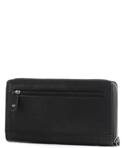 Havana RFID Geldbörse glattes Leder schwarz