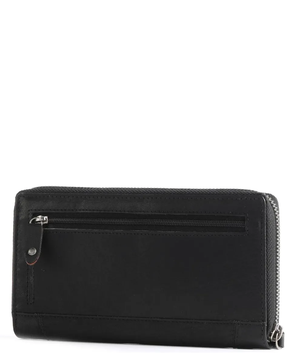 Havana RFID Geldbörse glattes Leder schwarz