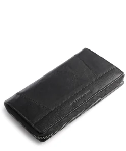 Havana RFID Geldbörse glattes Leder schwarz