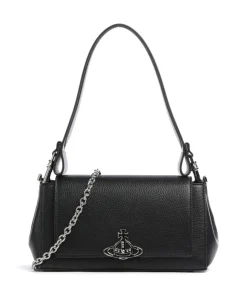 Hazel Re-Vegan Grain Medium Schultertasche Lederimitat schwarz