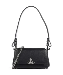 Hazel Re-Vegan Grain Small Schultertasche Lederimitat schwarz