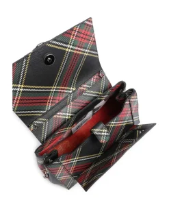 Hazel Saffiano Printed Medium Schultertasche Lederimitat schwarz