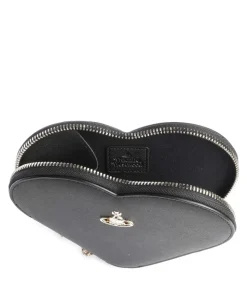 Heart Saffiano Biogreen Umhängetasche Lederimitat schwarz