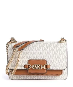 Heather Schultertasche Canvas elfenbein/braun