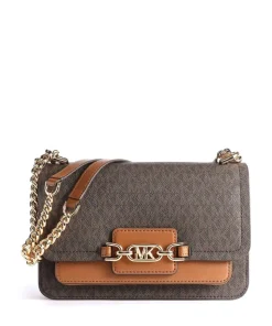 Heather Schultertasche Canvas dunkelbraun