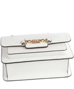 Heather Schultertasche fein genarbtes Rindsleder weiß