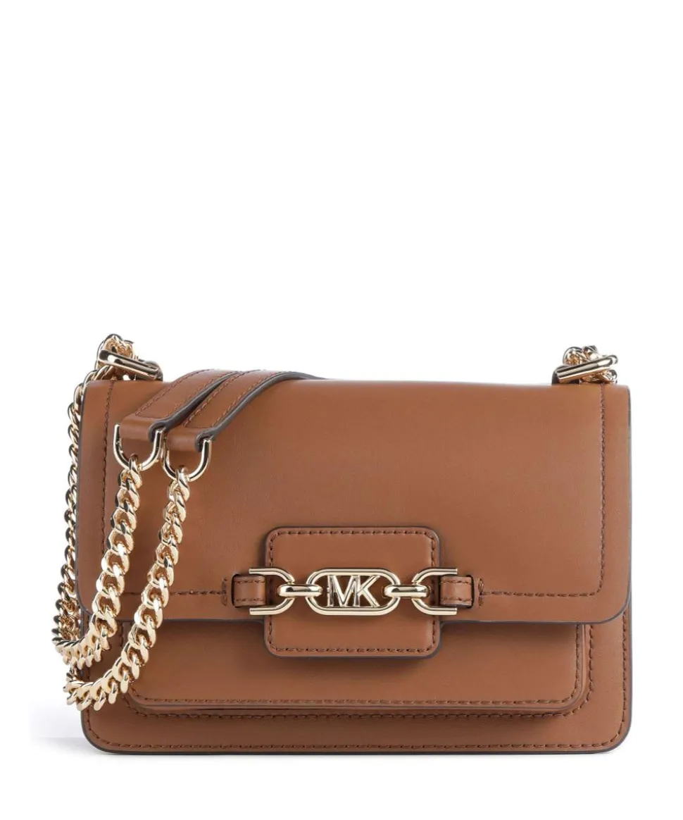 Heather Schultertasche fein genarbtes Rindsleder braun