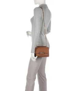 Heather Schultertasche fein genarbtes Rindsleder braun