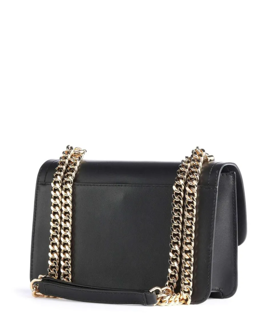 Heather Schultertasche fein genarbtes Rindsleder schwarz