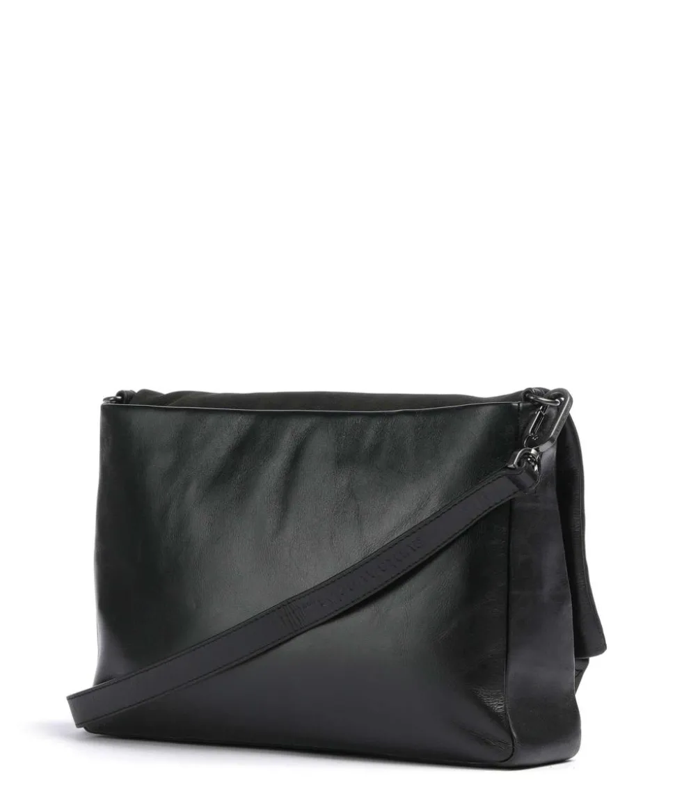 Heavenly Meadow Eden Umhängetasche Rindsleder schwarz