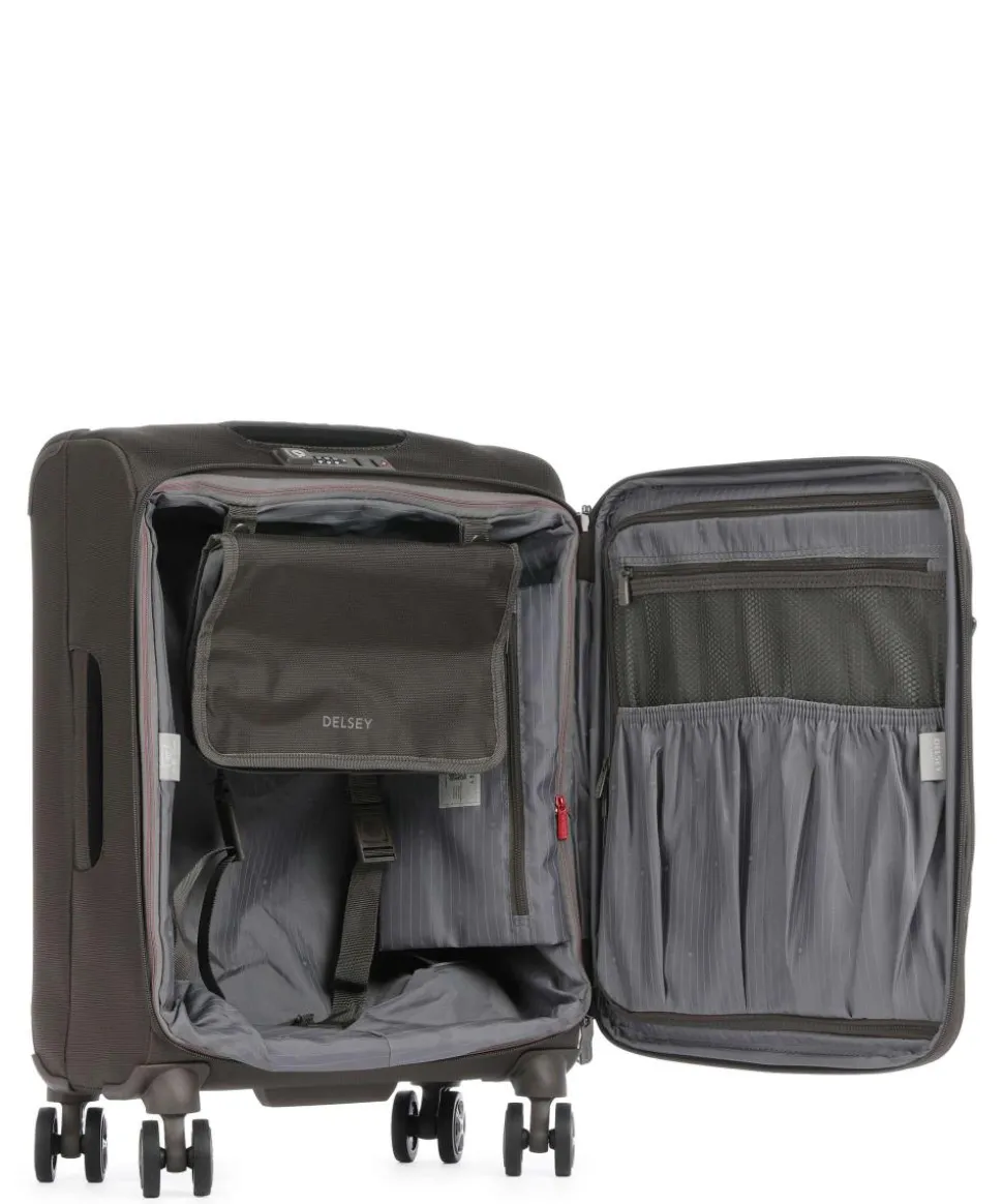 Helium Dlx 4-Rollen Trolley dunkelbraun 55 cm