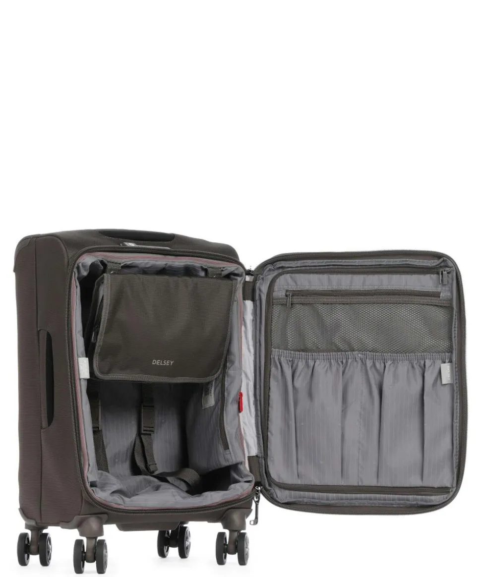 Helium Dlx 4-Rollen Trolley dunkelbraun 55 cm