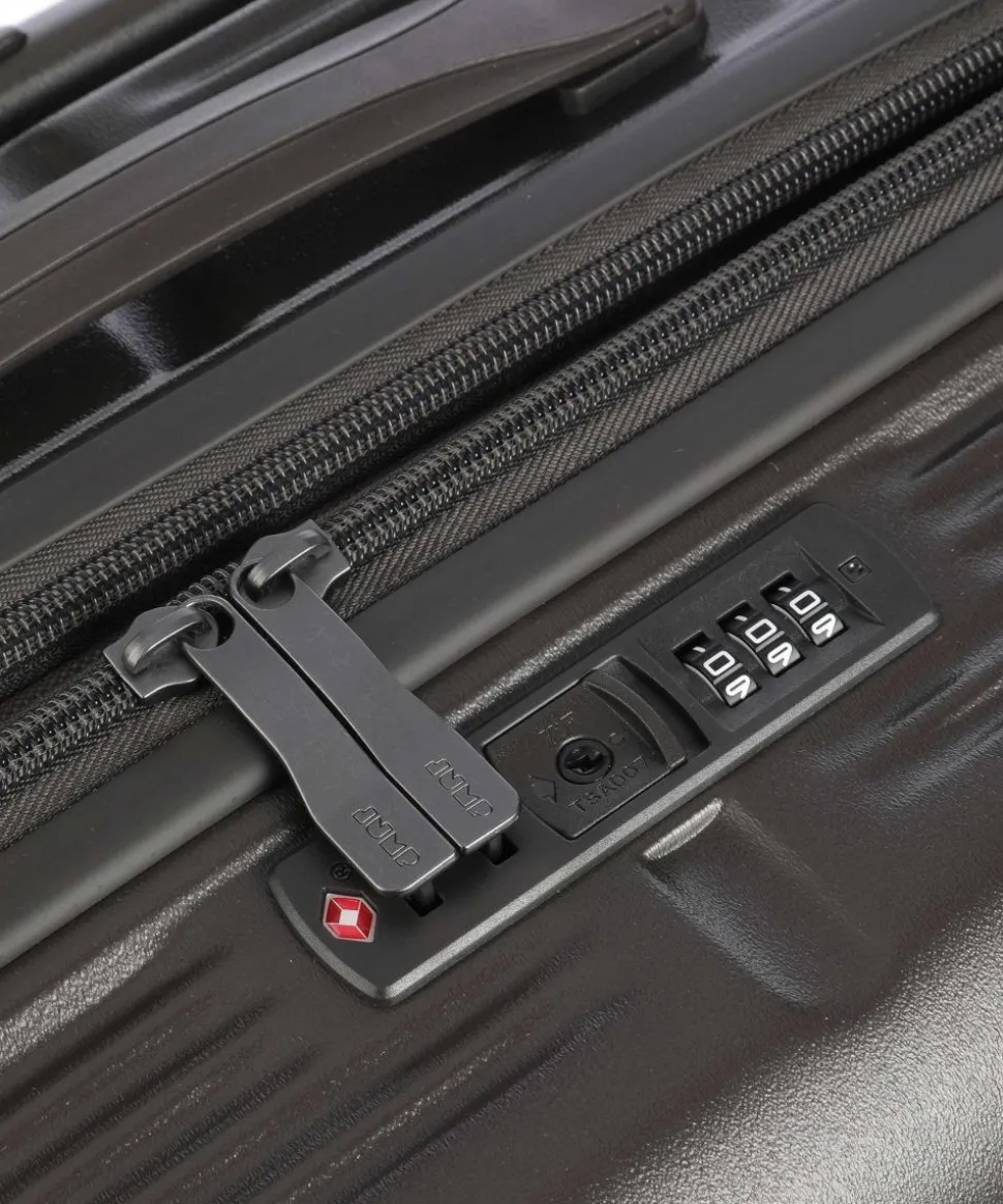 Hendaye 4-Rollen Trolley dunkelbraun 65 cm