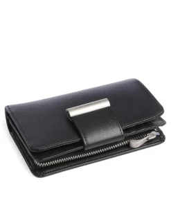 Hera 3.0 Geldbörse fein genarbtes Leder schwarz