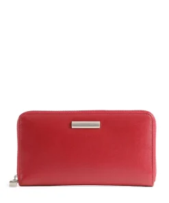 Hera 3.0 Geldbörse fein genarbtes Rindsleder rot