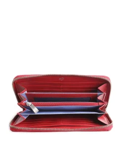 Hera 3.0 Geldbörse fein genarbtes Rindsleder rot