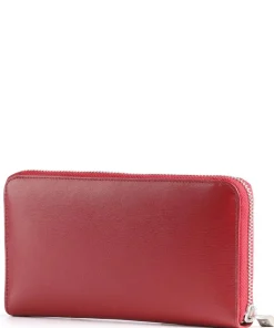 Hera 3.0 Geldbörse fein genarbtes Rindsleder rot