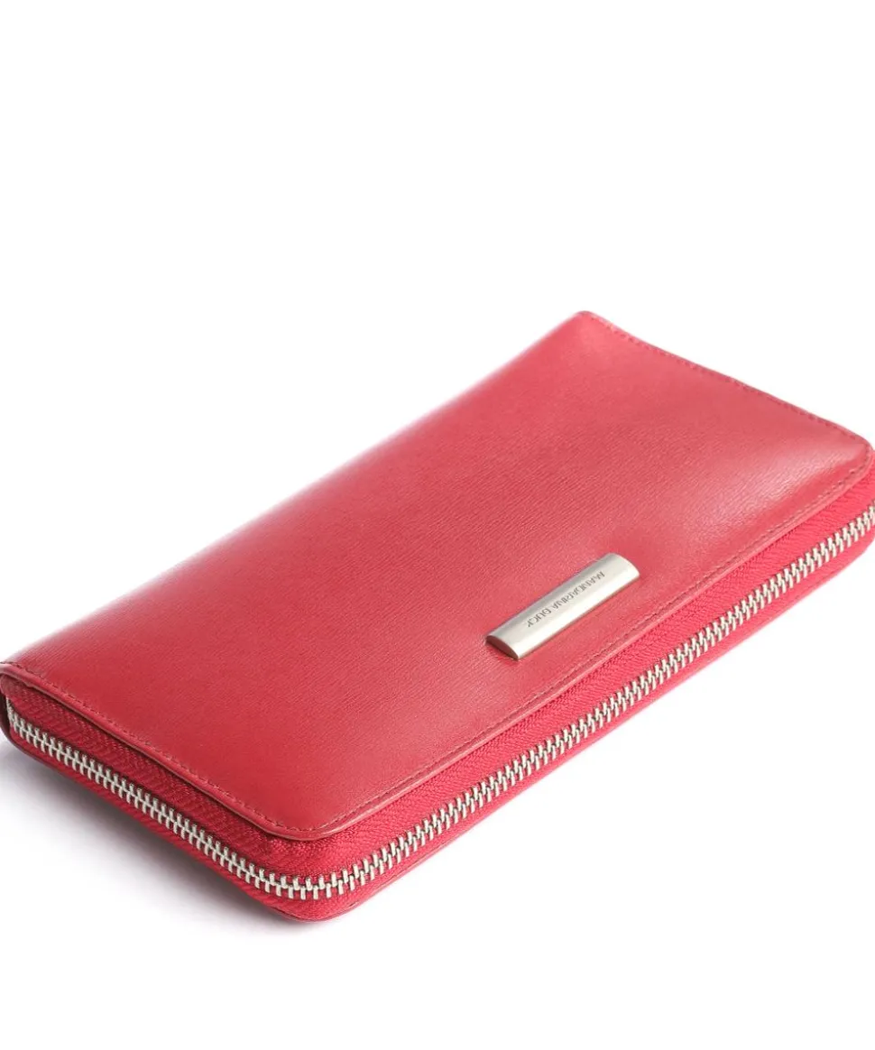 Hera 3.0 Geldbörse fein genarbtes Rindsleder rot