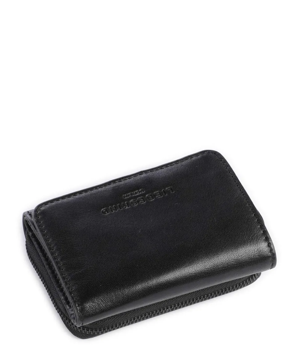 Hera Pablita Sheep Natural Geldbörse Schafsleder schwarz