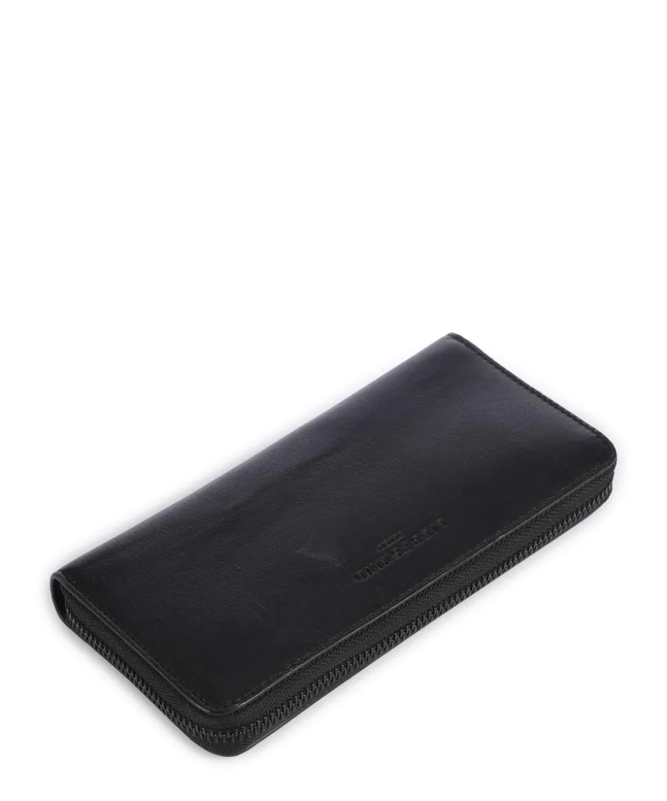 Hera Sally Sheep Natural RFID Geldbörse Schafsleder schwarz