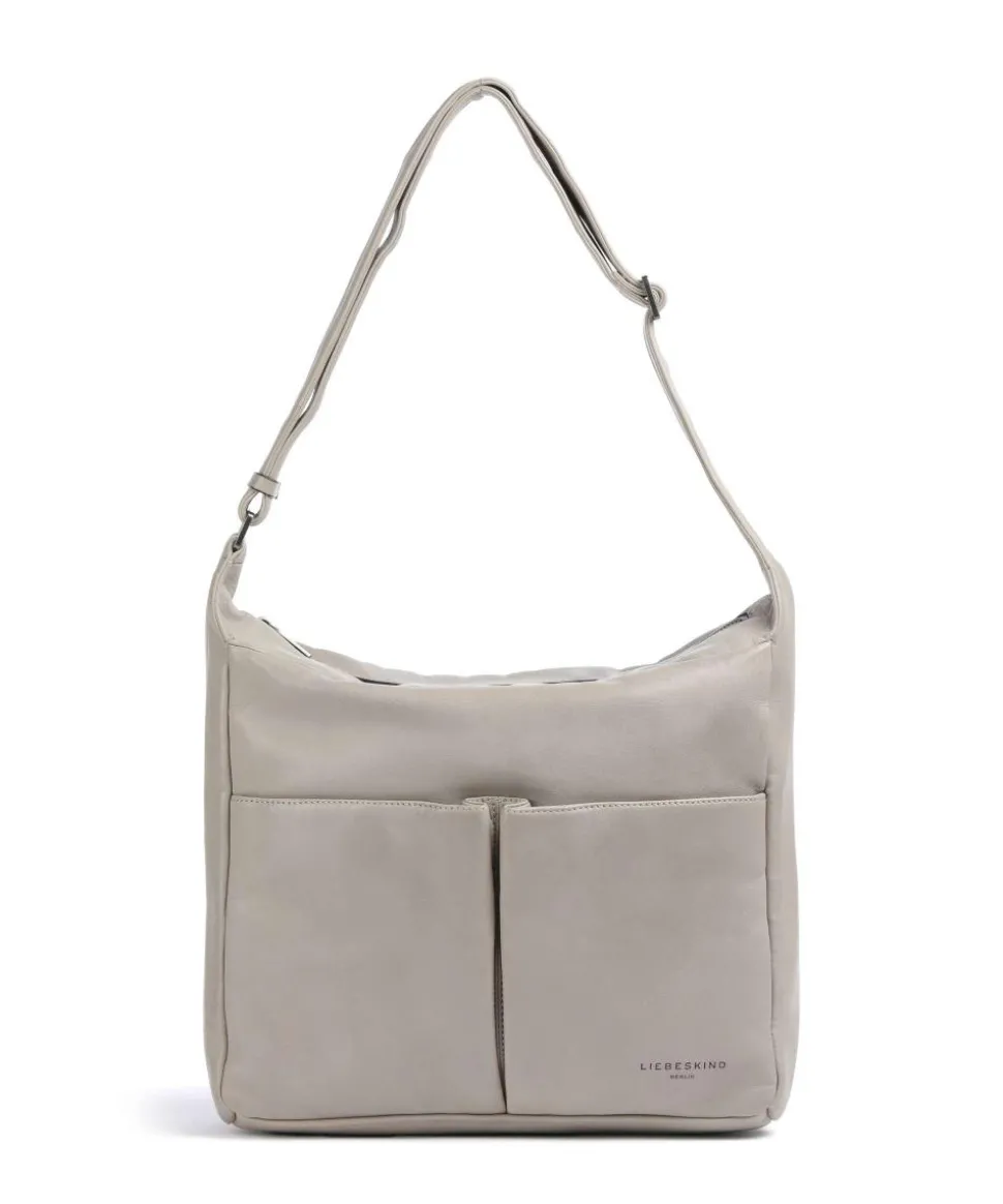 Hera Sheep Natuarl M Beuteltasche Schafsleder beige/weiß