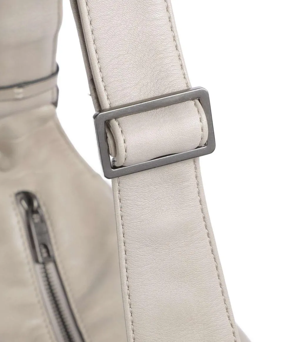 Hera Sheep Natuarl M Beuteltasche Schafsleder beige/weiß