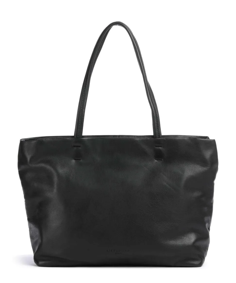 Hera Sheep Natural L Shopper Schafsleder schwarz