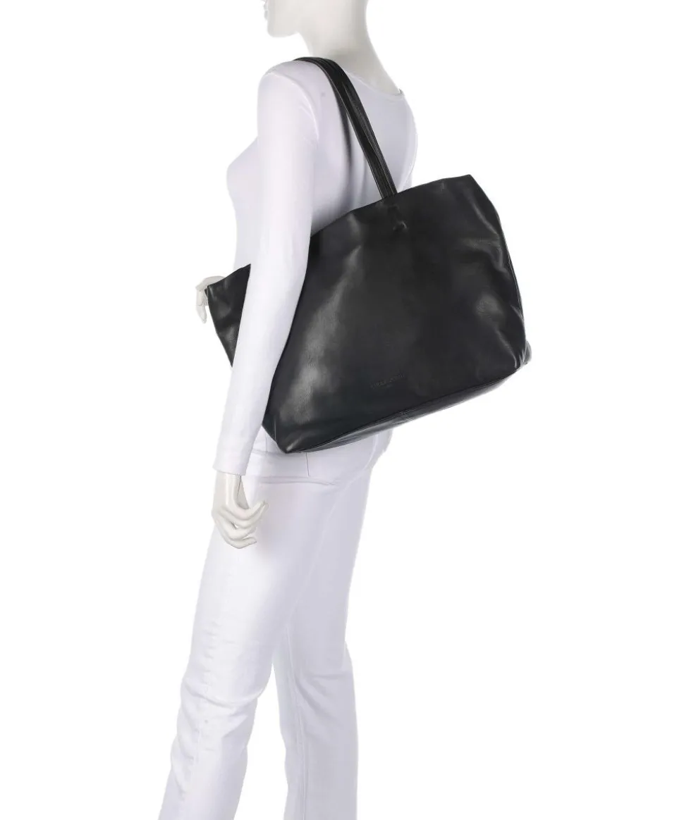 Hera Sheep Natural L Shopper Schafsleder schwarz