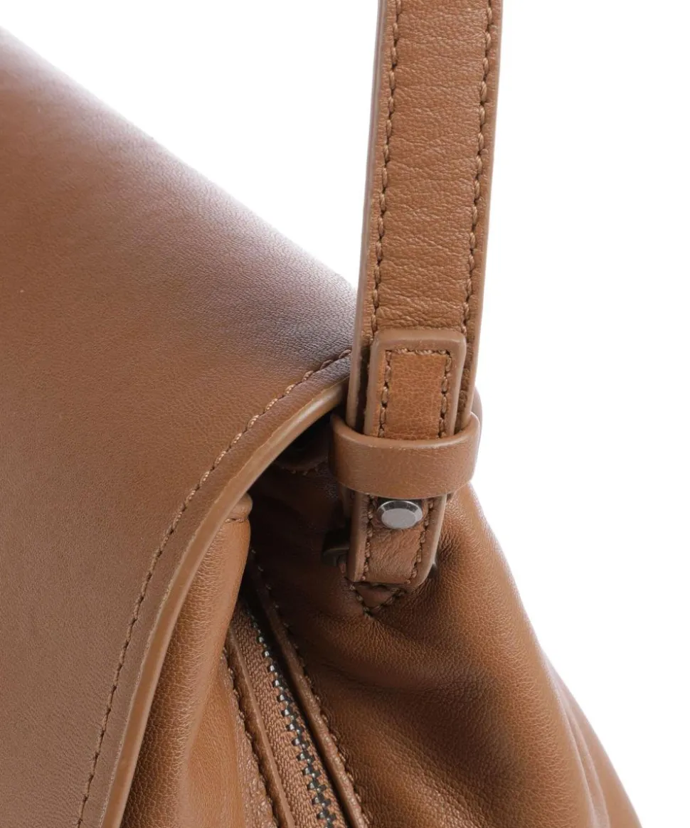 Hera Sheep Natural S Umhängetasche Schafsleder braun