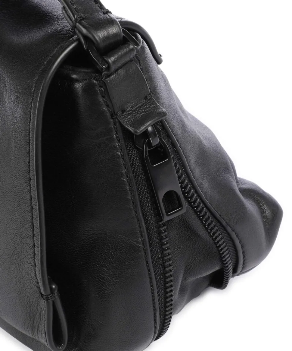 Hera Sheep Natural S Umhängetasche Schafsleder schwarz