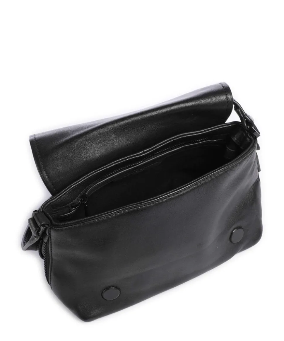 Hera Sheep Natural S Umhängetasche Schafsleder schwarz