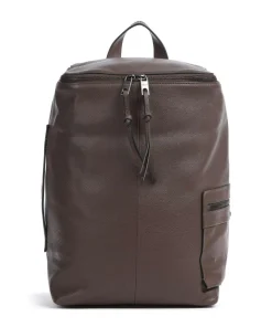 Hera Small Pebble L Rucksack genarbtes Rindsleder dunkelbraun