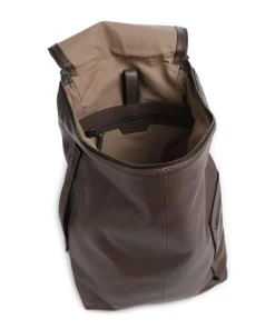 Hera Small Pebble L Rucksack genarbtes Rindsleder dunkelbraun