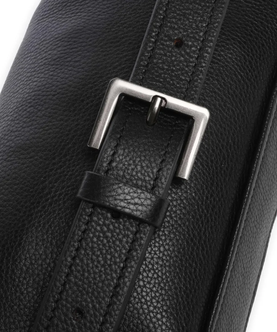 Hera Small Pebble S Gürteltasche genarbtes Leder schwarz