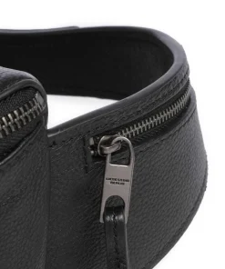 Hera Small Pebble S Gürteltasche genarbtes Leder schwarz